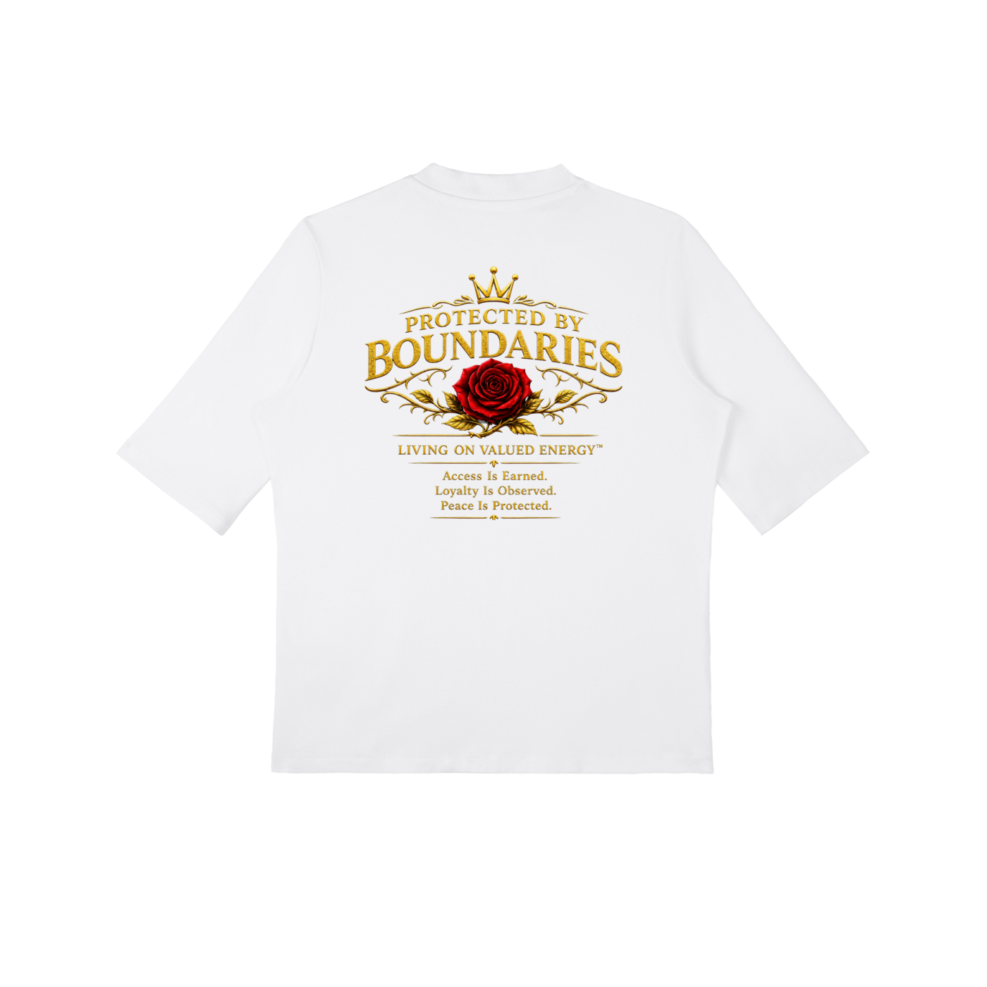 Protected By Boundaries  Short Sleeve T-Shirt (Woman)