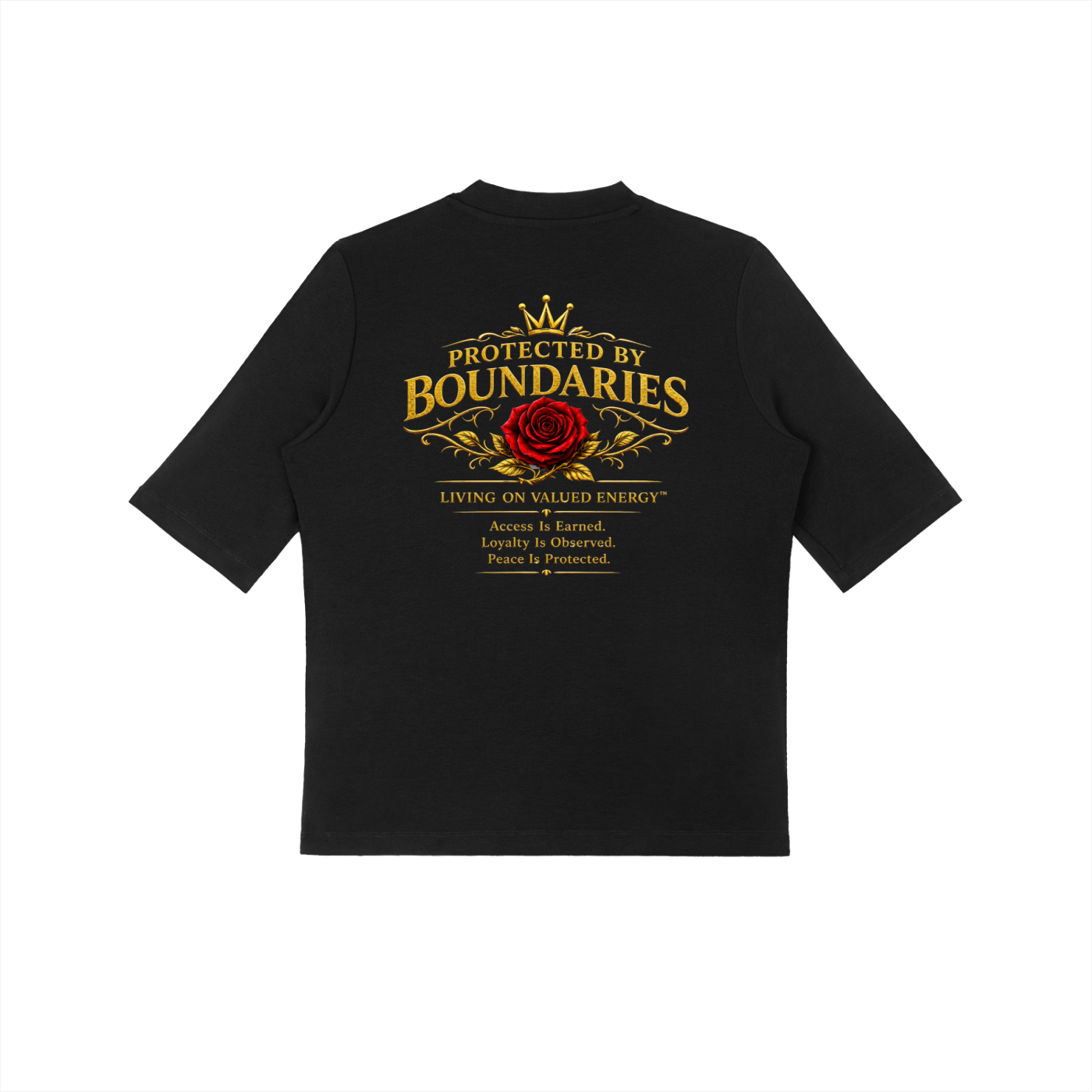 Protected By Boundaries  Short Sleeve T-Shirt (Woman)