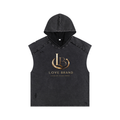 Love Brand ( Living On Valued Energy) Snow Washed Boxy Hooded Tank Top