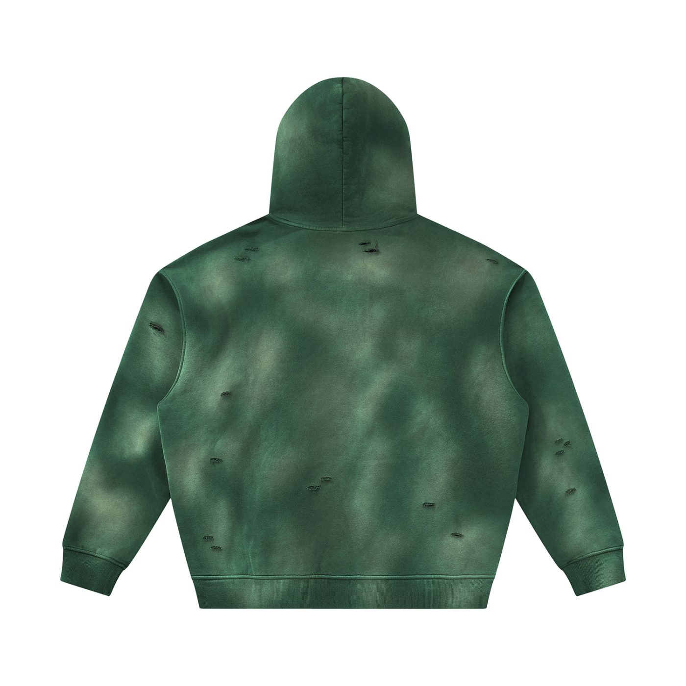 Love ( Gold Letters) Unisex Sunfade Frayed Fleece Hoodie
