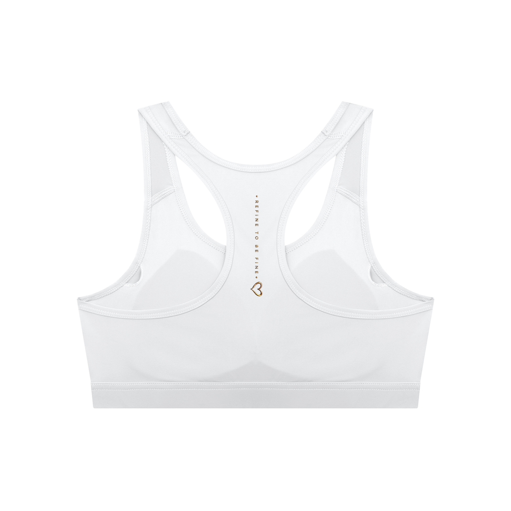 Refine to be Fine (Love) Women's Cropped Sports Bra
