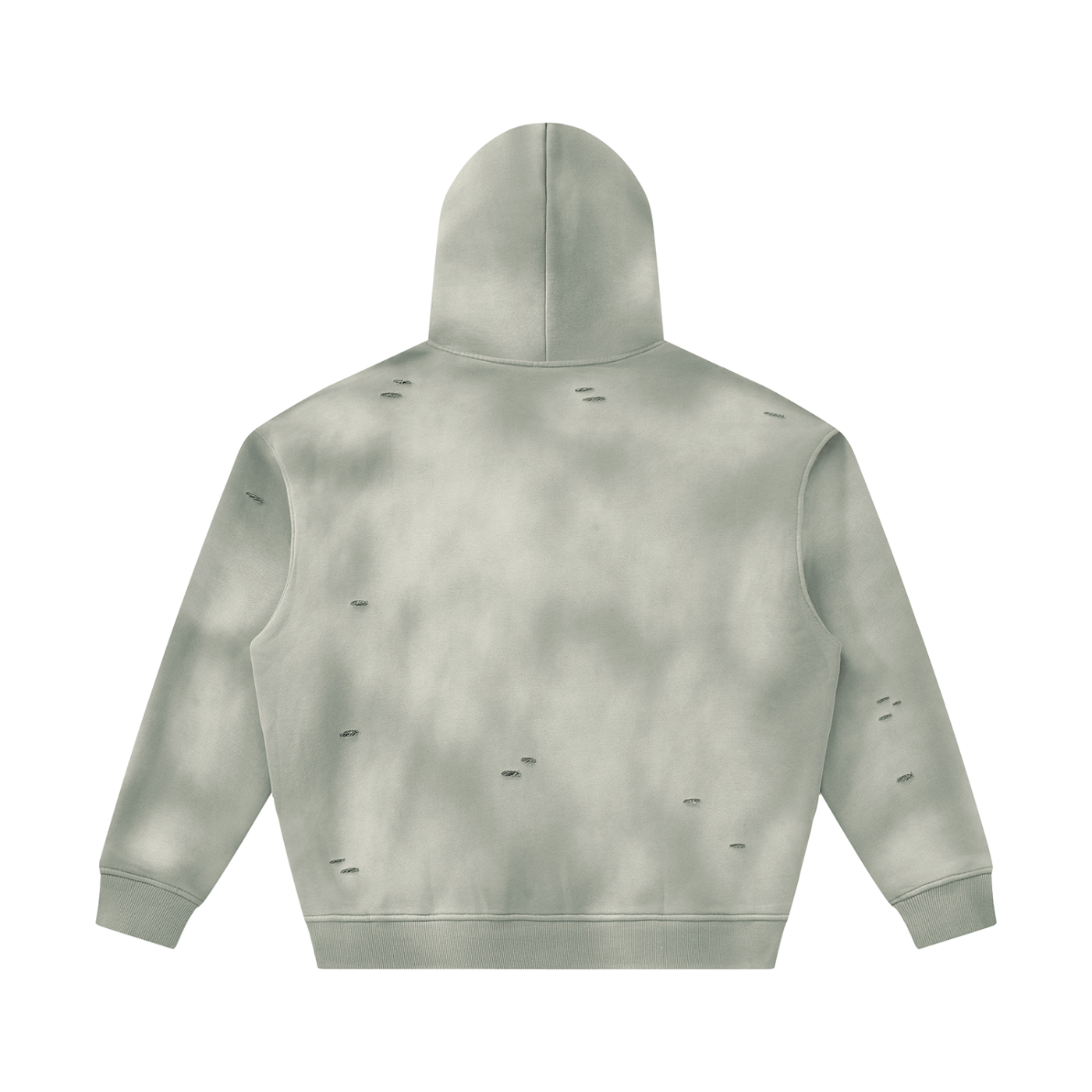 Love ( Gold Letters) Unisex Sunfade Frayed Fleece Hoodie
