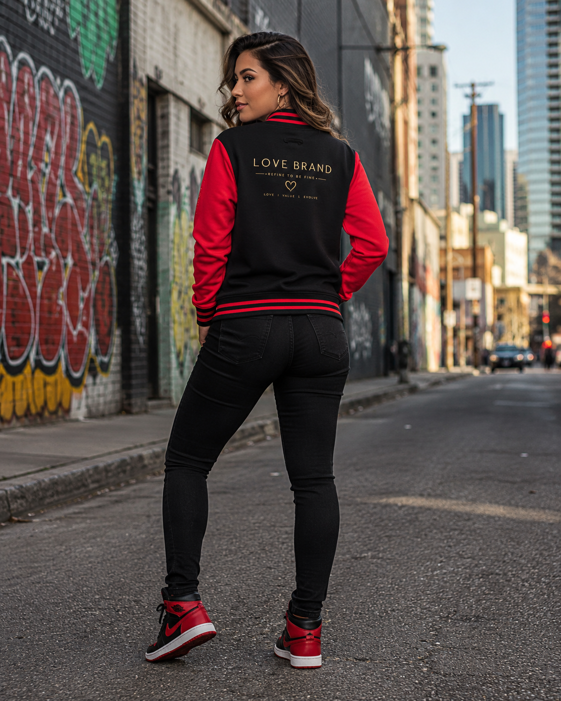 Love Brand Heavyweight letterman jacket