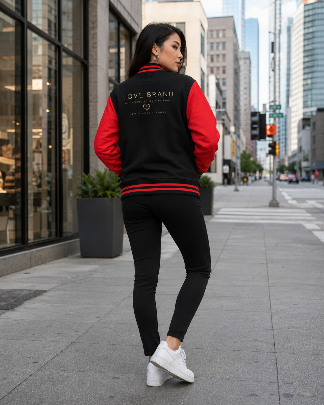 Love Brand Heavyweight letterman jacket