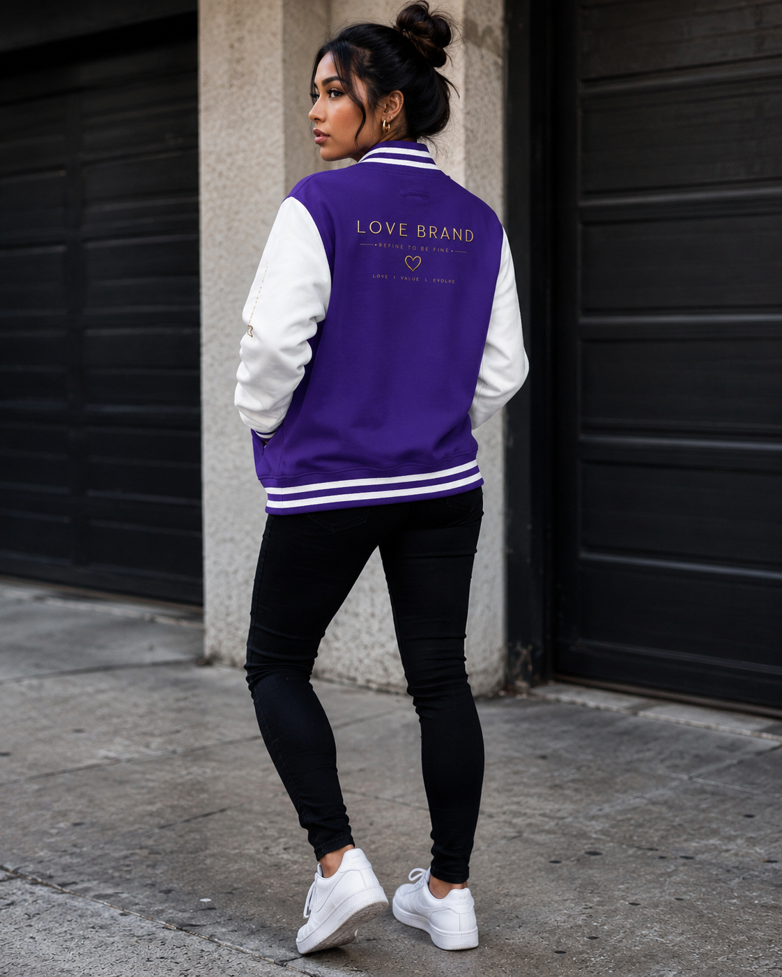 Love Brand Heavyweight letterman jacket
