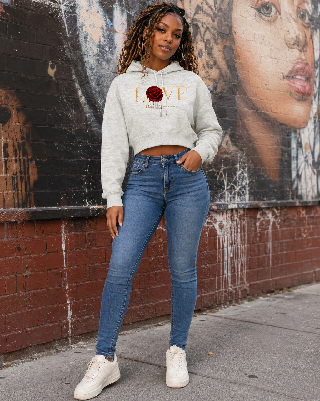 Accessed is Earned Cropped Hoodie