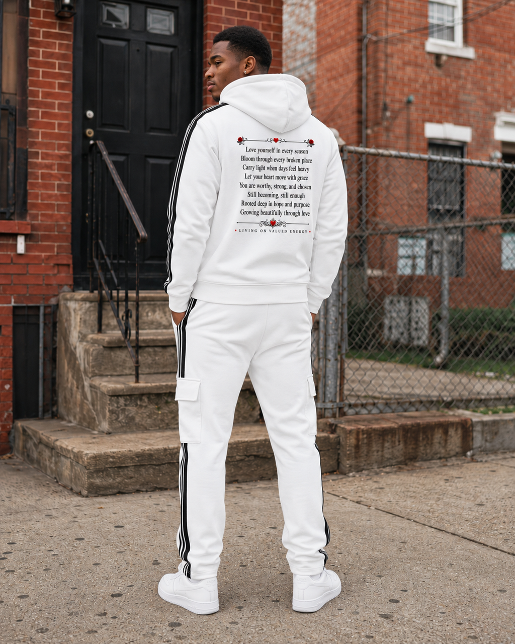Love Side Stripe (Hoodie and Sweatpants ) Male Set