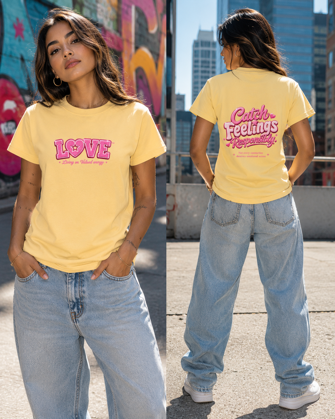 Catching Feelings Responsibly Bodycon Crewneck T-Shirt