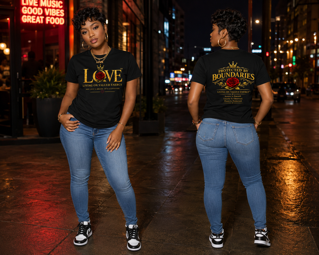 Protected By Boundaries  Short Sleeve T-Shirt (Woman)