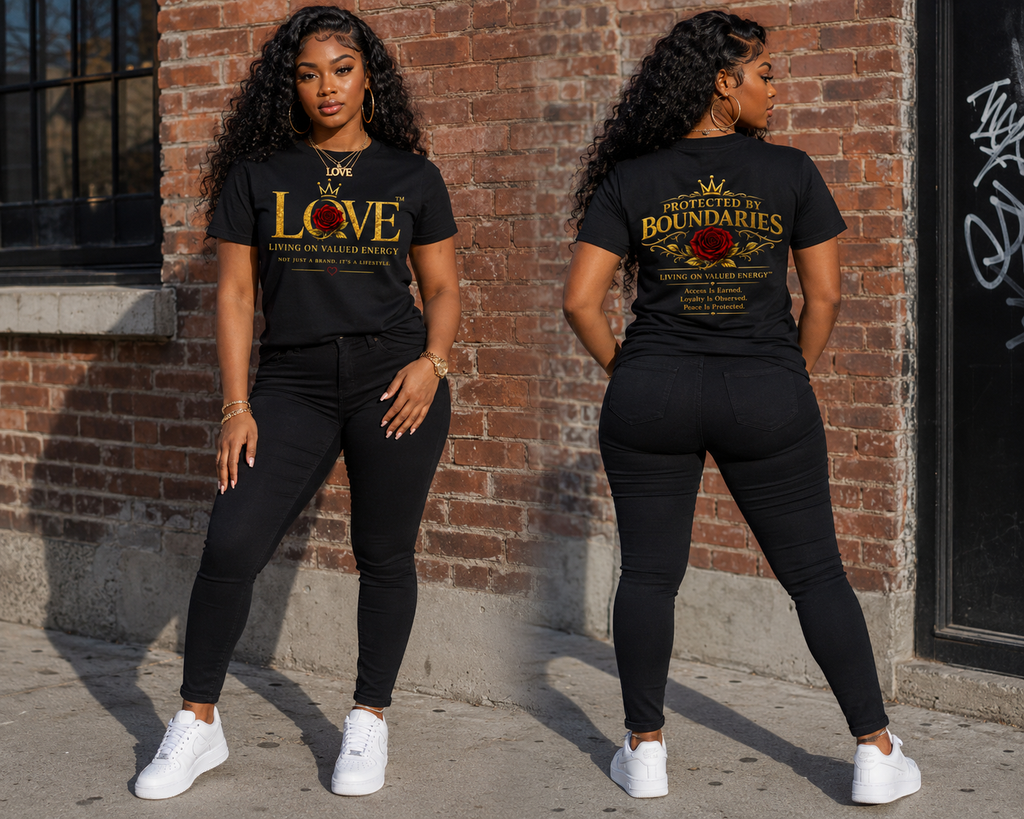 Protected By Boundaries  Short Sleeve T-Shirt (Woman)