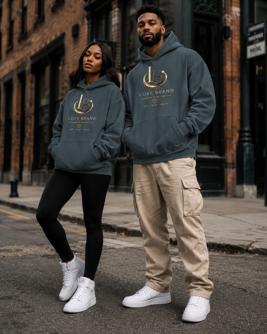 Refine To Be Fine Oversize Fleeced Hoodie