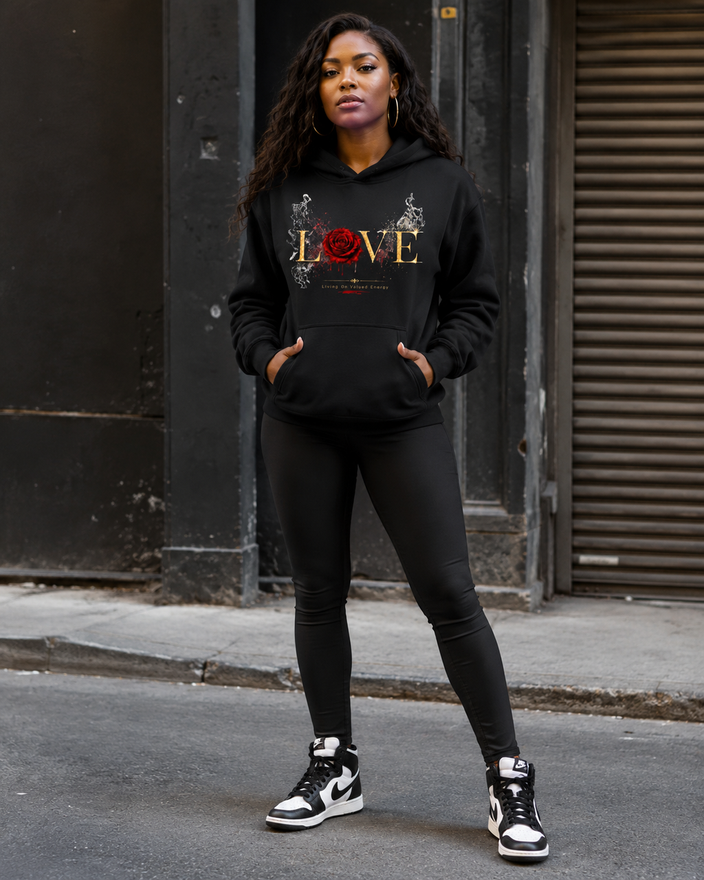 Love (Living on Valued Energy) Oversize Fleeced Hoodie