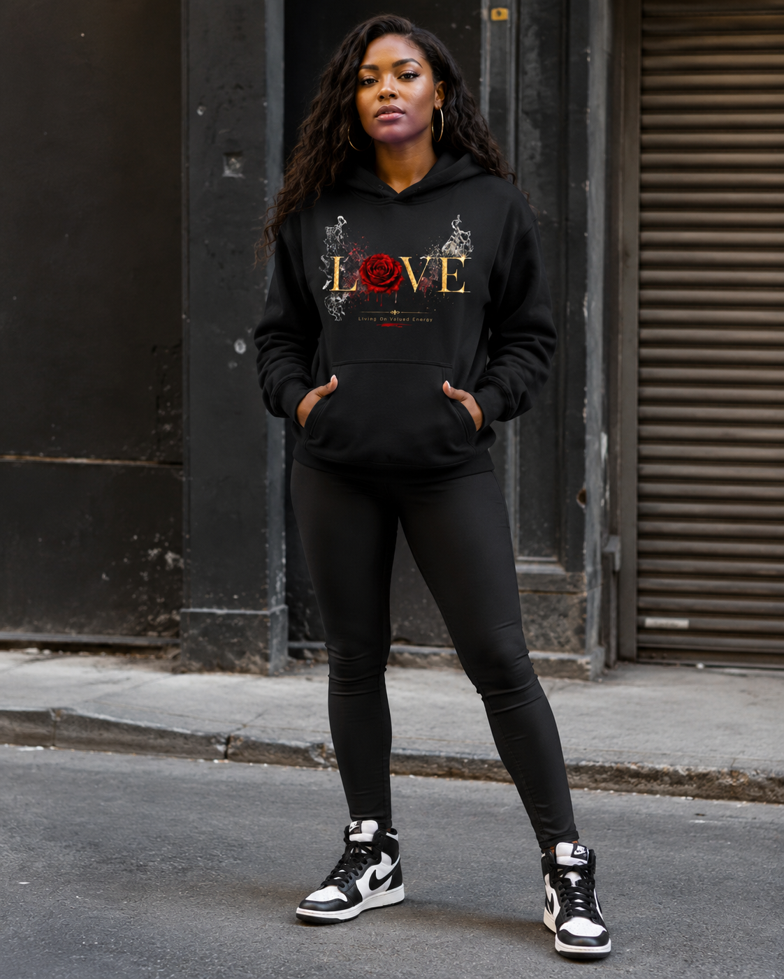 Love (Living on Valued Energy) Oversize Fleeced Hoodie