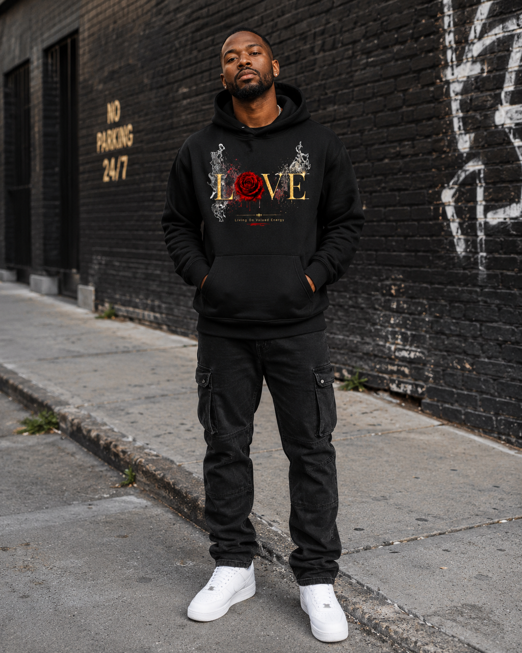 Love (Living on Valued Energy) Oversize Fleeced Hoodie