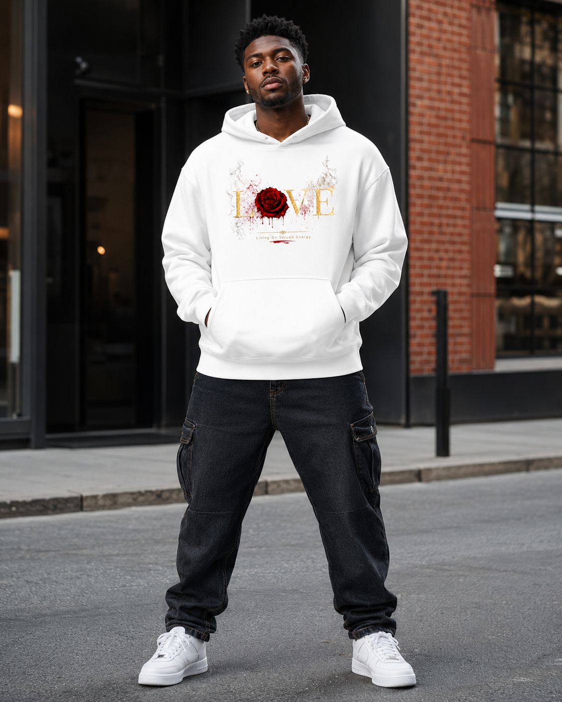 Love (Living on Valued Energy) Oversize Fleeced Hoodie