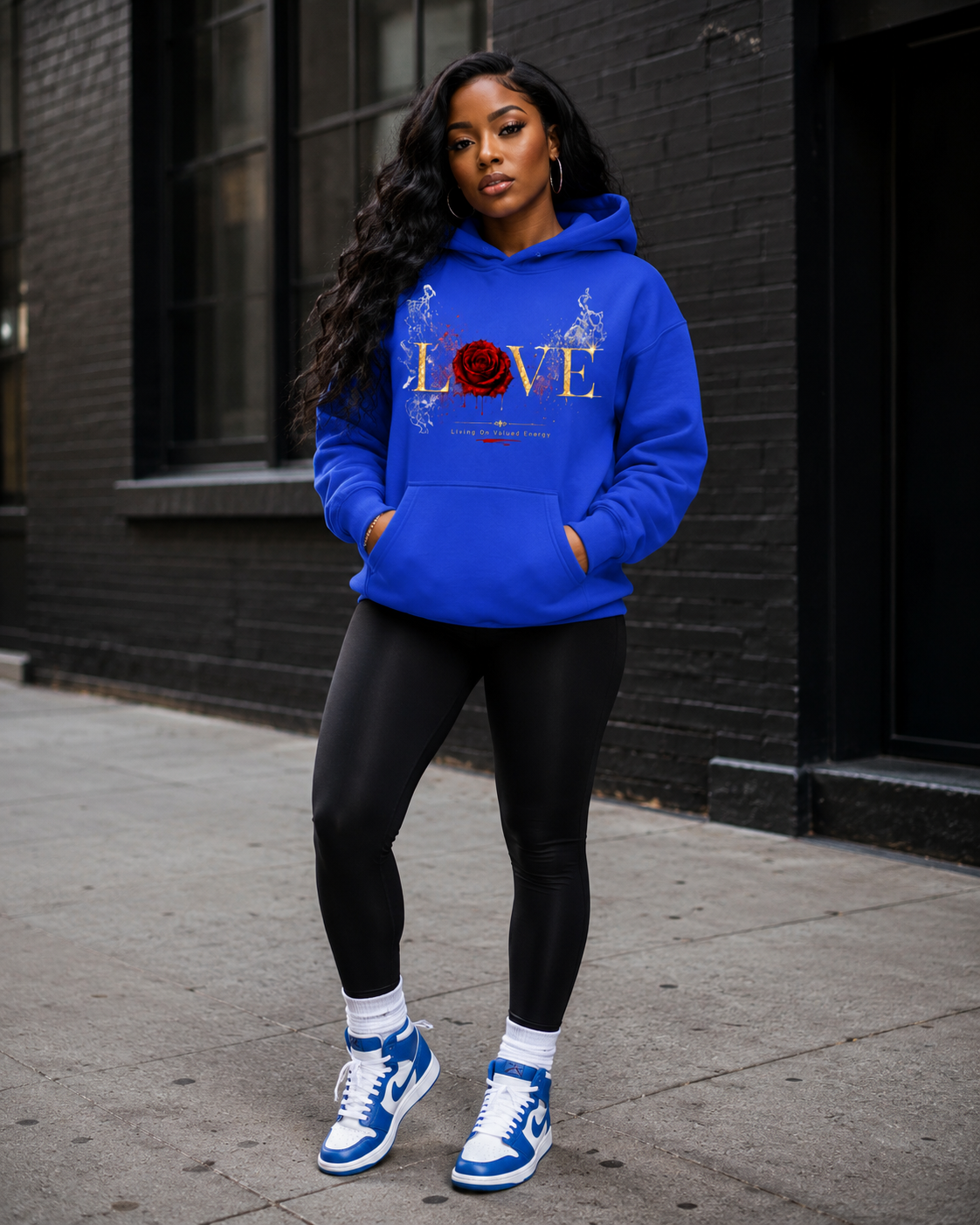 Love (Living on Valued Energy) Oversize Fleeced Hoodie