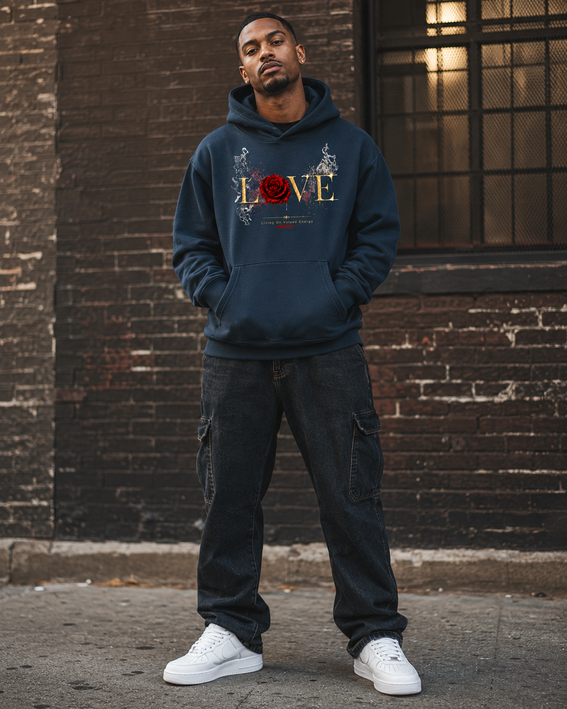 Love (Living on Valued Energy) Oversize Fleeced Hoodie