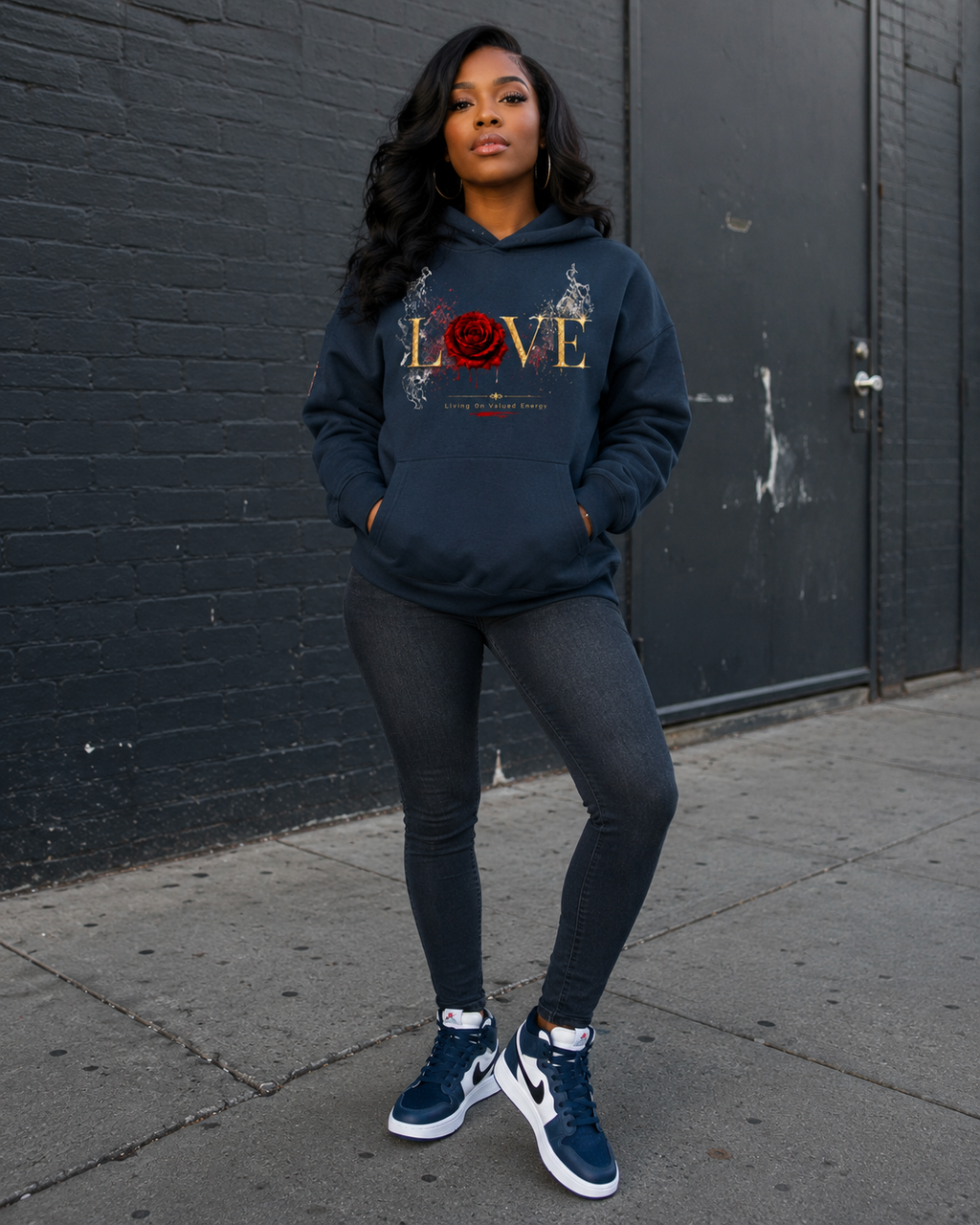 Love (Living on Valued Energy) Oversize Fleeced Hoodie