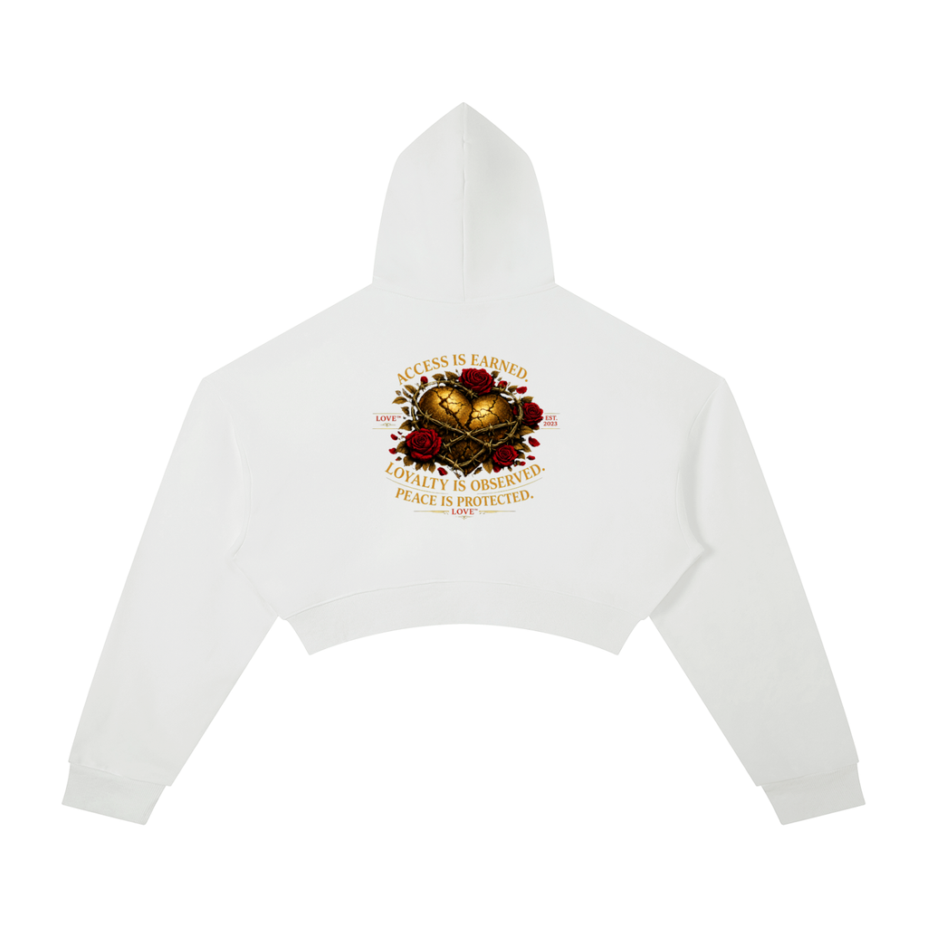 Accessed is Earned Cropped Hoodie