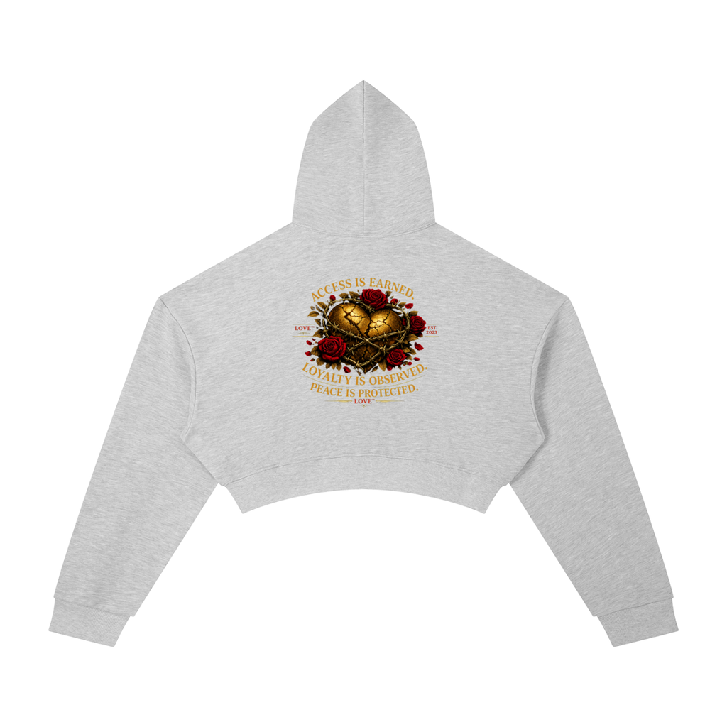 Accessed is Earned Cropped Hoodie