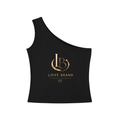 Refine To Be Fine One-Shoulder Crop T-Shirt