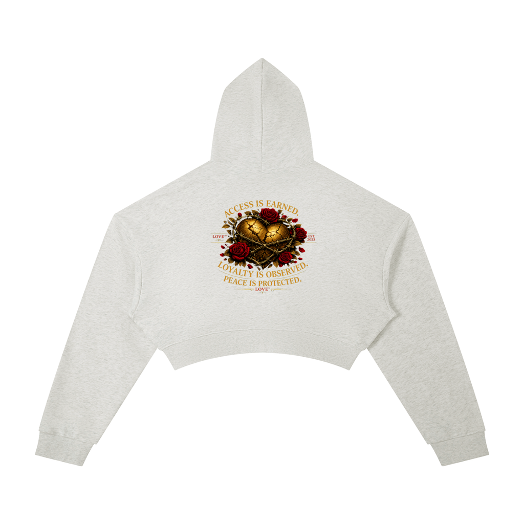 Accessed is Earned Cropped Hoodie