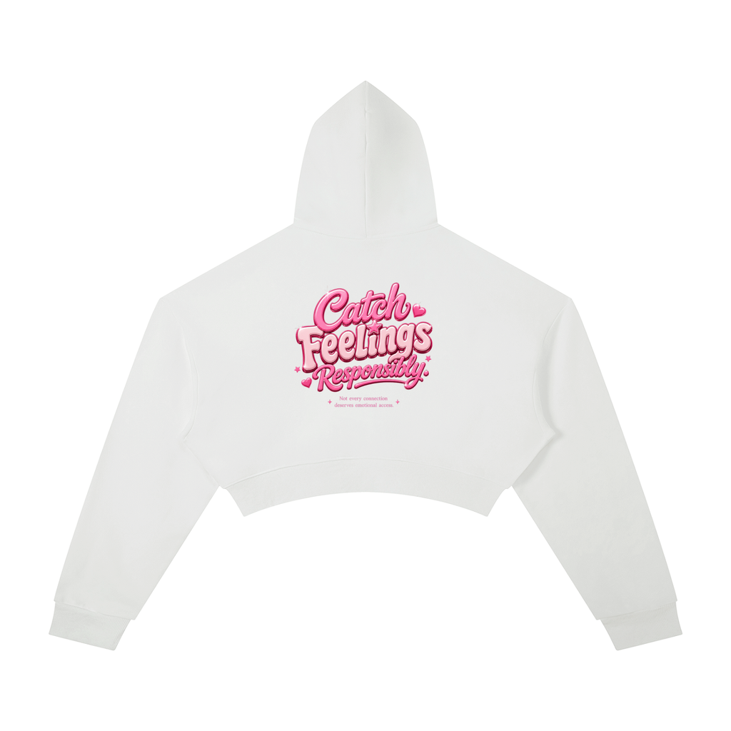 Catching Feelings Responsibly Cropped Hoodie