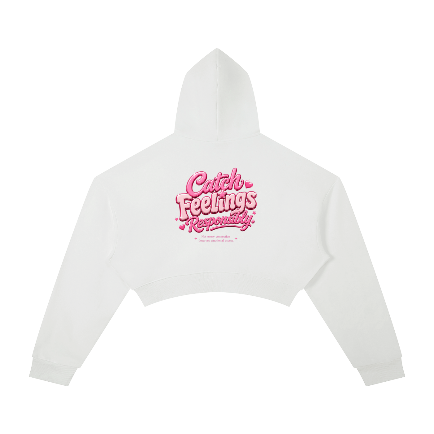 Catching Feelings Responsibly Cropped Hoodie